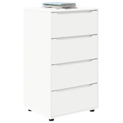 Opslagkasten 2 pcs Wit 60 x 48 x 105 cm Bewerkt hout