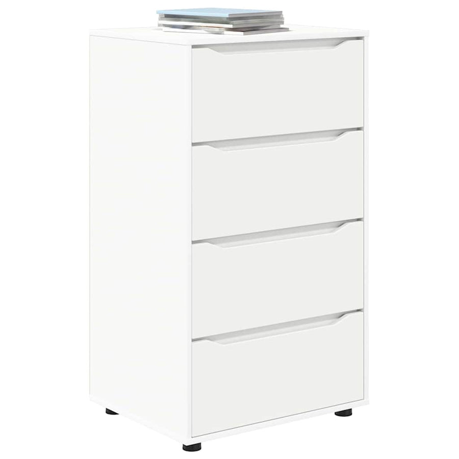 Opslagkasten 2 pcs Wit 60 x 48 x 105 cm Bewerkt hout