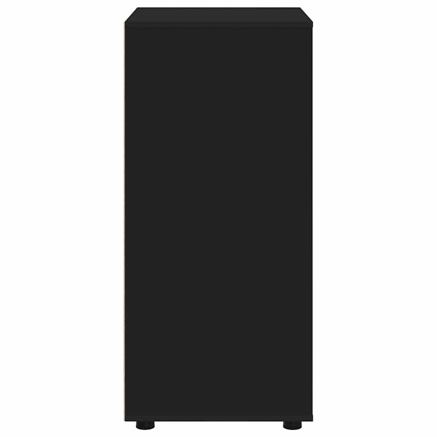 Opslagkasten 2 pcs Zwart 60 x 48 x 105 cm Bewerkt hout