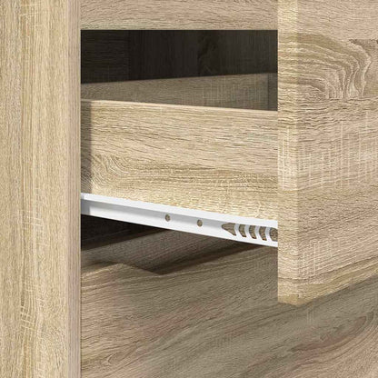 Opslagkasten 2 pcs Sonoma Eiken 60 x 48 x 105 cm Bewerkt hout