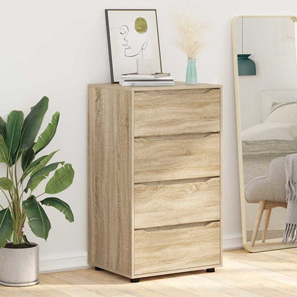 Opslagkasten 2 pcs Sonoma Eiken 60 x 48 x 105 cm Bewerkt hout