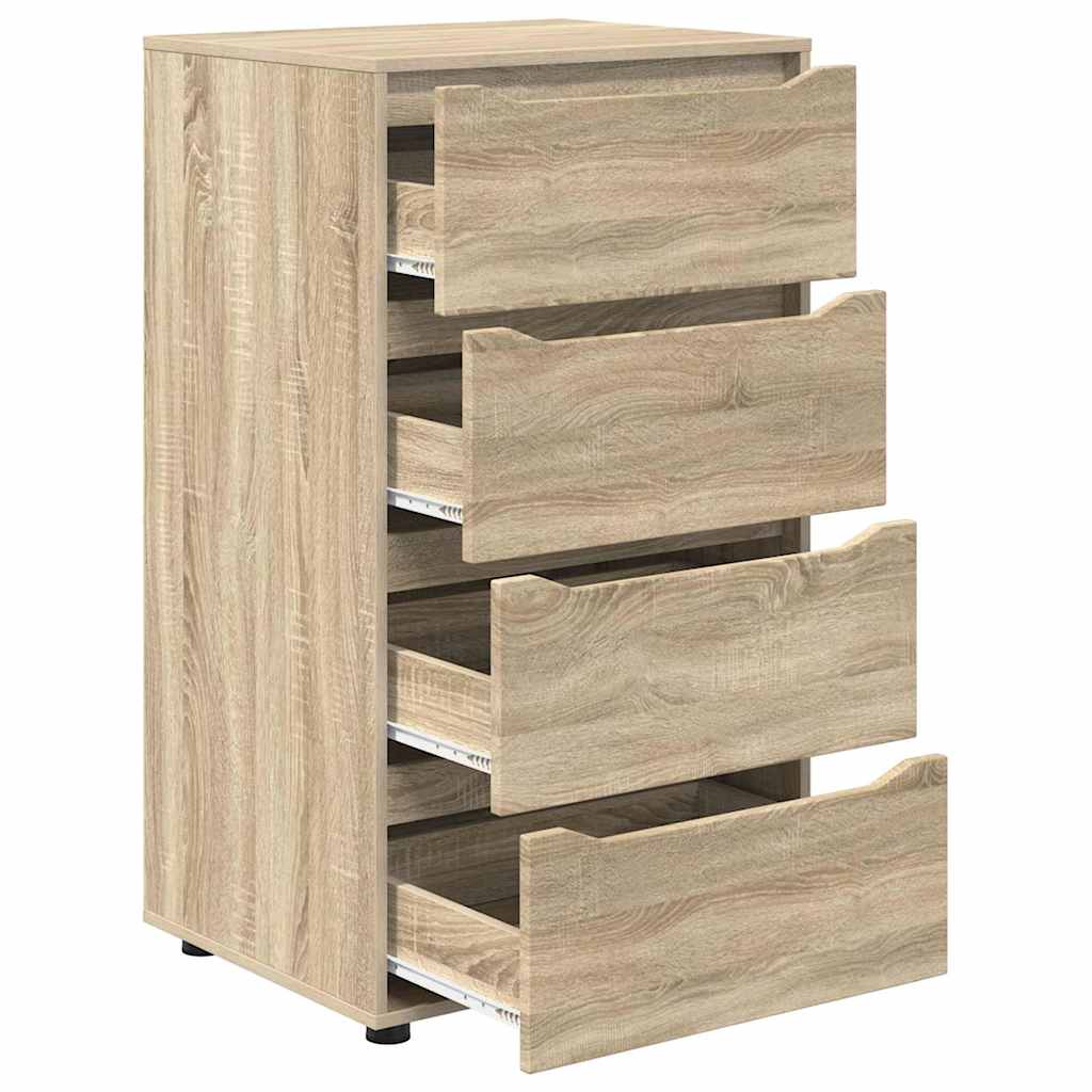 Opslagkasten 2 pcs Sonoma Eiken 60 x 48 x 105 cm Bewerkt hout