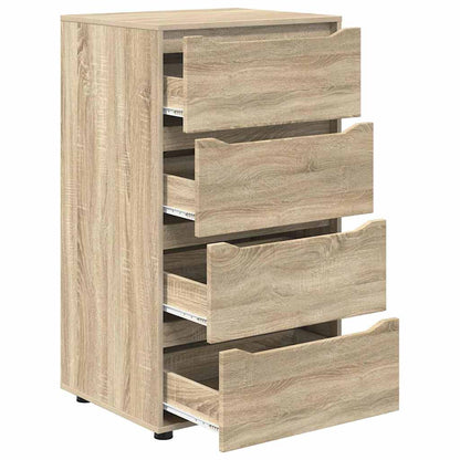 Opslagkasten 2 pcs Sonoma Eiken 60 x 48 x 105 cm Bewerkt hout