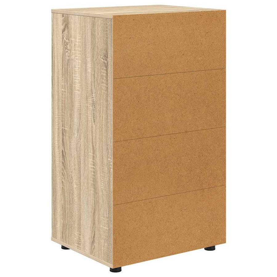 Opslagkasten 2 pcs Sonoma Eiken 60 x 48 x 105 cm Bewerkt hout