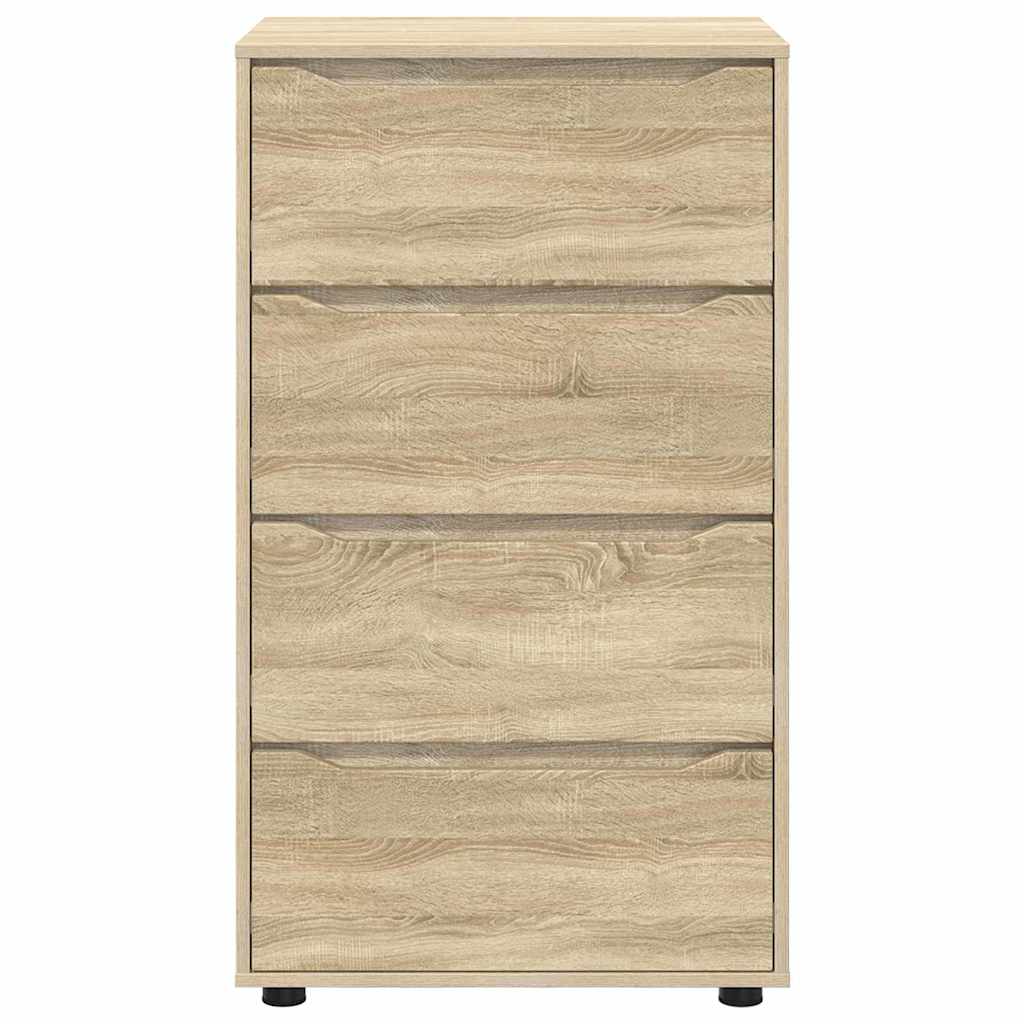 Opslagkasten 2 pcs Sonoma Eiken 60 x 48 x 105 cm Bewerkt hout