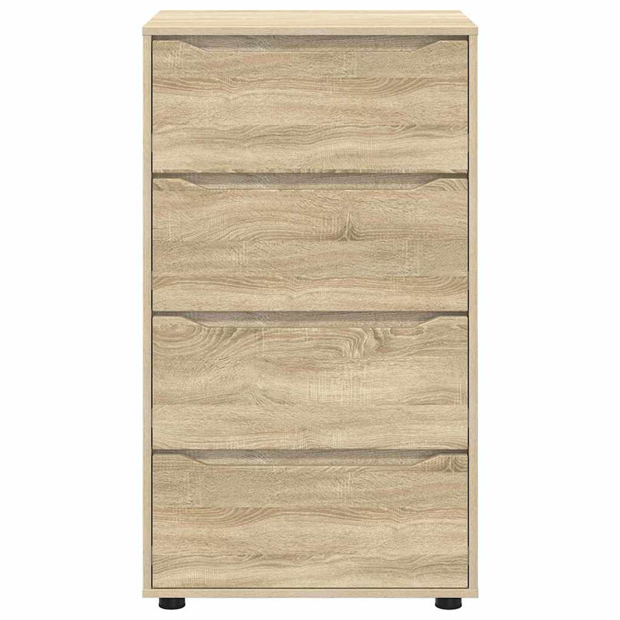 Opslagkasten 2 pcs Sonoma Eiken 60 x 48 x 105 cm Bewerkt hout