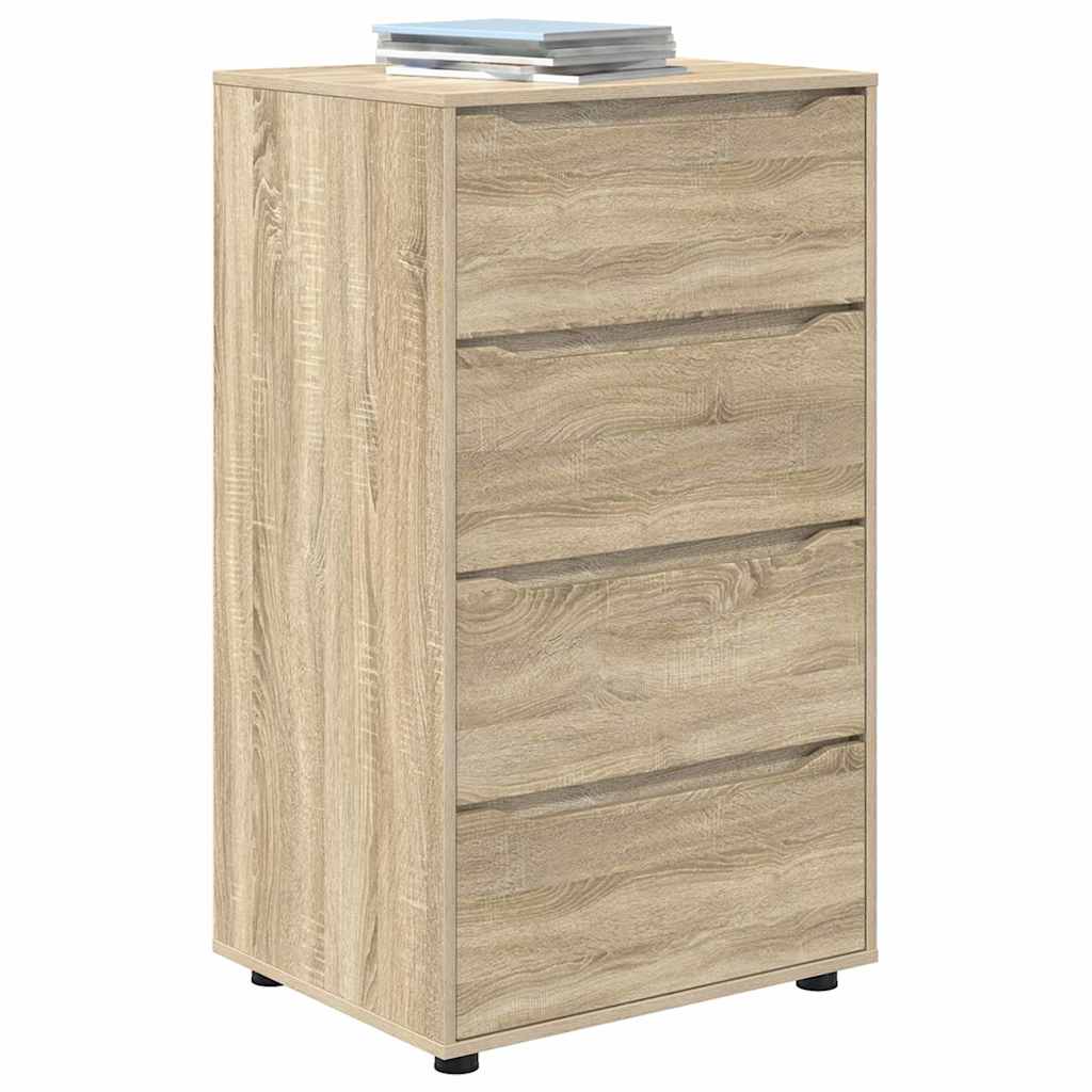 Opslagkasten 2 pcs Sonoma Eiken 60 x 48 x 105 cm Bewerkt hout