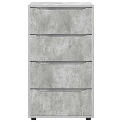 Opslagkasten 2 pcs Beton Grijs 60 x 48 x 105 cm Bewerkt hout