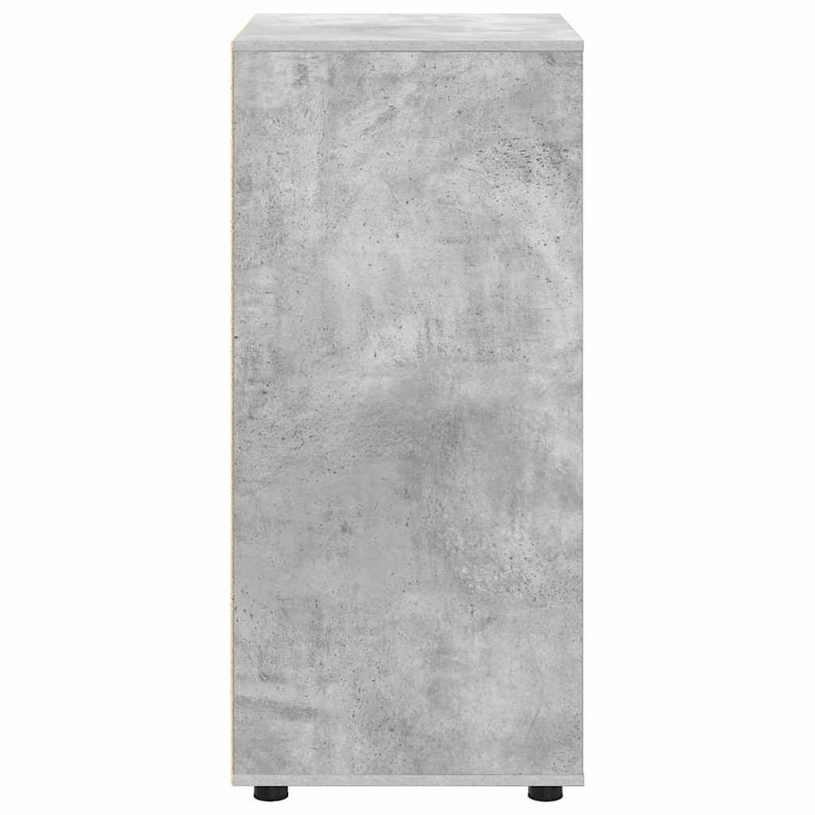 Opslagkasten 2 pcs Beton Grijs 60 x 48 x 105 cm Bewerkt hout