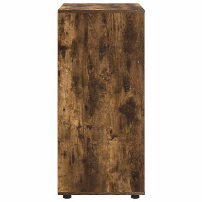 Opslagkasten 2 pcs Gerookt eiken 60 x 48 x 105 cm Bewerkt hout