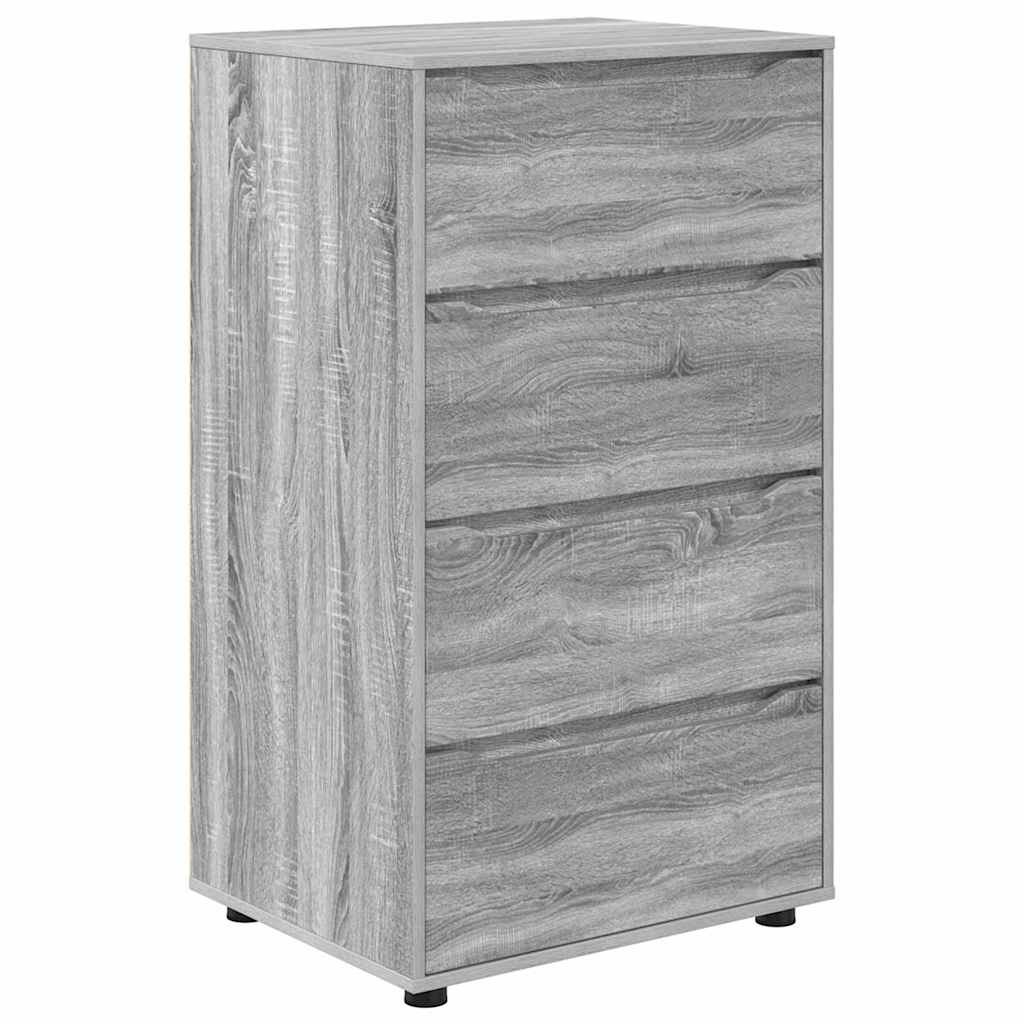 Opslagkasten 2 pcs Grijs Sonoma 60 x 48 x 105 cm Bewerkt hout