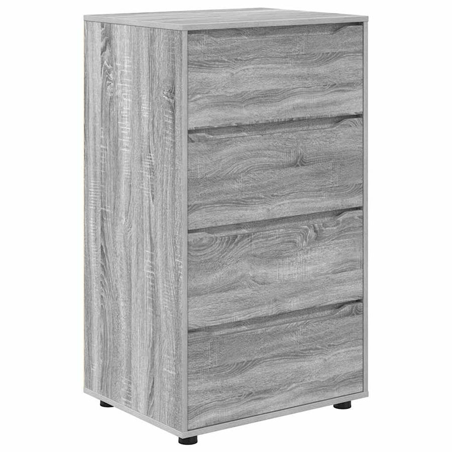 Opslagkasten 2 pcs Grijs Sonoma 60 x 48 x 105 cm Bewerkt hout