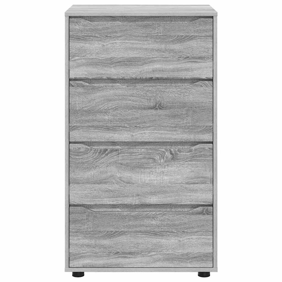Opslagkasten 2 pcs Grijs Sonoma 60 x 48 x 105 cm Bewerkt hout