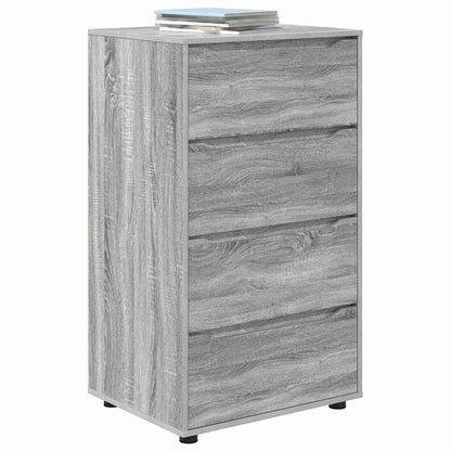 Opslagkasten 2 pcs Grijs Sonoma 60 x 48 x 105 cm Bewerkt hout