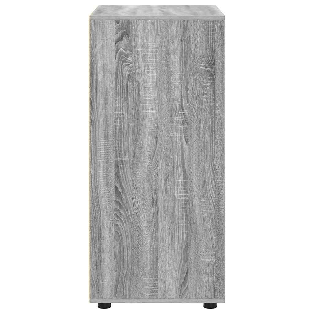 Opslagkasten 2 pcs Grijs Sonoma 60 x 48 x 105 cm Bewerkt hout
