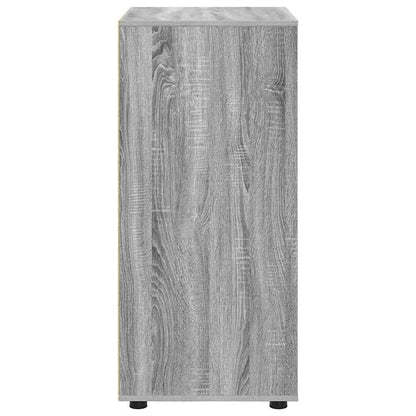 Opslagkasten 2 pcs Grijs Sonoma 60 x 48 x 105 cm Bewerkt hout