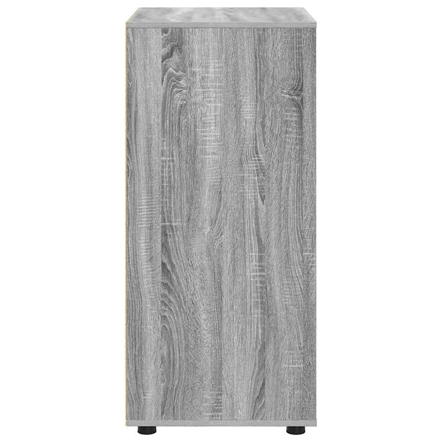 Opslagkasten 2 pcs Grijs Sonoma 60 x 48 x 105 cm Bewerkt hout