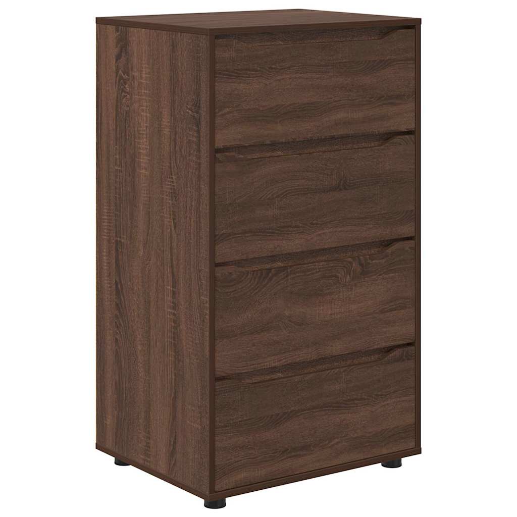 Opslagkasten 2 pcs Bruin Eiken 60 x 48 x 105 cm Bewerkt hout