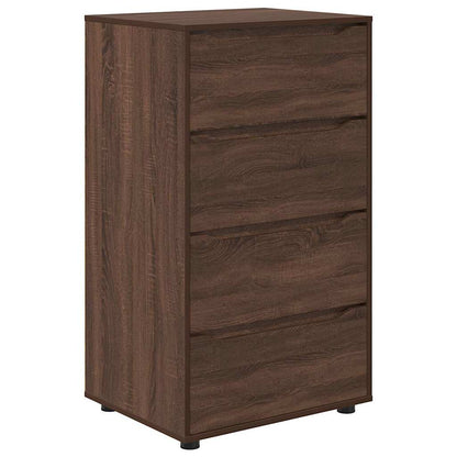 Opslagkasten 2 pcs Bruin Eiken 60 x 48 x 105 cm Bewerkt hout