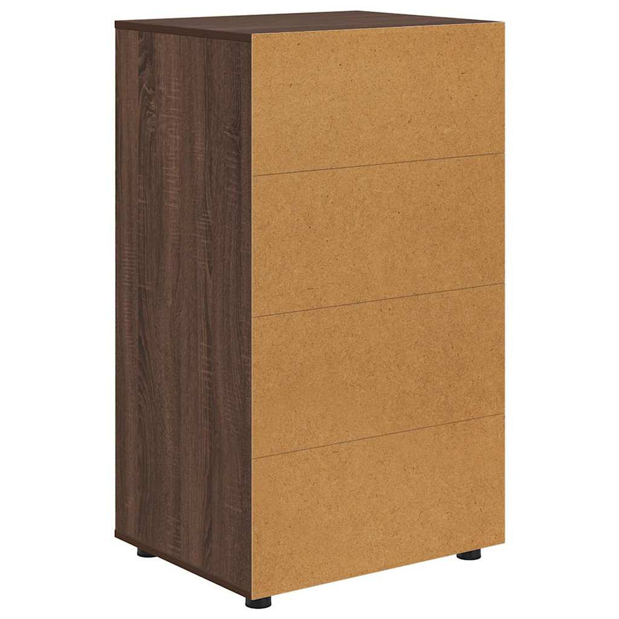 Opslagkasten 2 pcs Bruin Eiken 60 x 48 x 105 cm Bewerkt hout