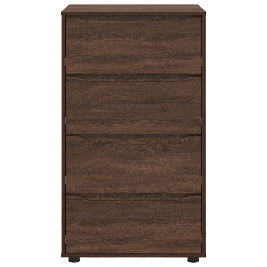 Opslagkasten 2 pcs Bruin Eiken 60 x 48 x 105 cm Bewerkt hout