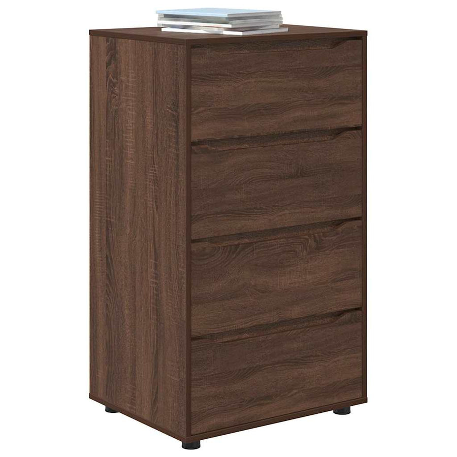 Opslagkasten 2 pcs Bruin Eiken 60 x 48 x 105 cm Bewerkt hout