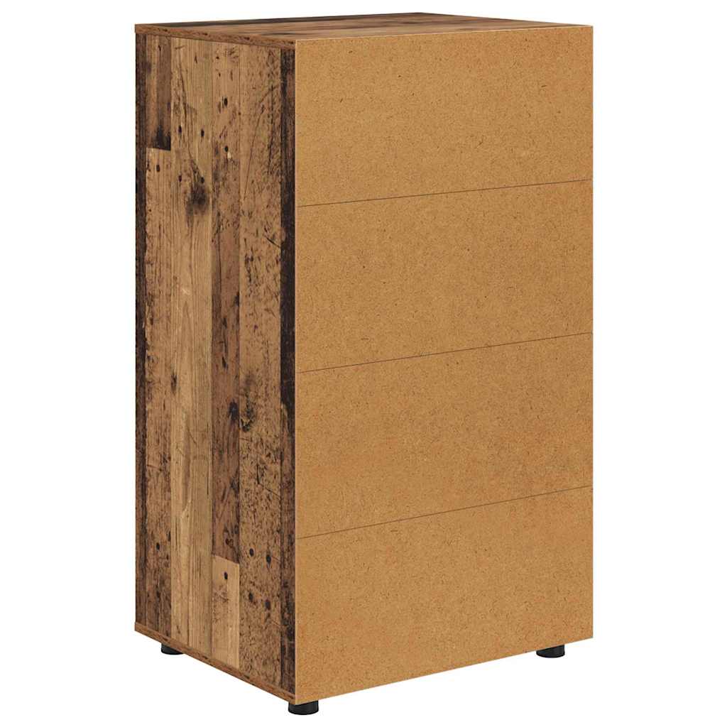 Opslagkasten 2 pcs Oud Hout 60 x 48 x 105 cm Bewerkt hout