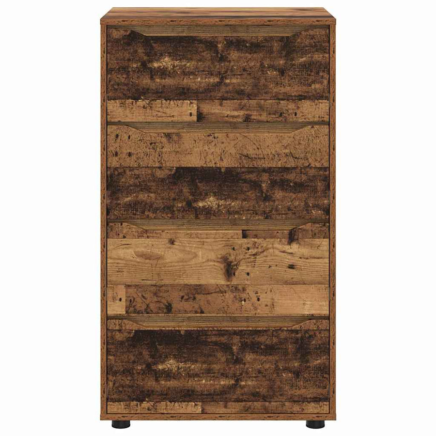 Opslagkasten 2 pcs Oud Hout 60 x 48 x 105 cm Bewerkt hout
