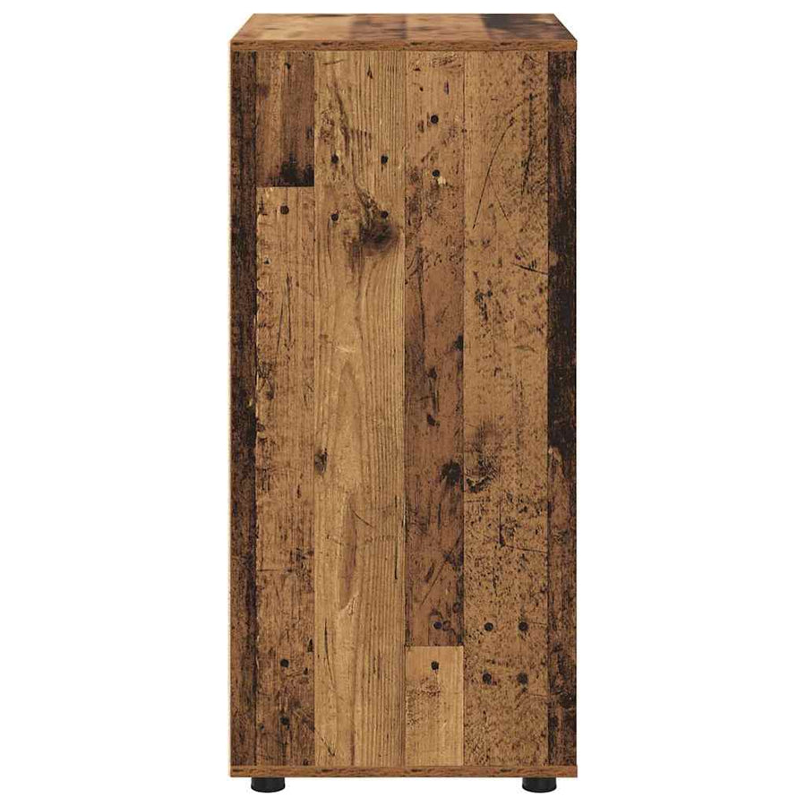Opslagkasten 2 pcs Oud Hout 60 x 48 x 105 cm Bewerkt hout