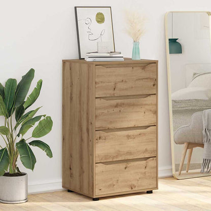 Opslagkasten 2 pcs Artisan Eiken 60 x 48 x 105 cm Bewerkt hout