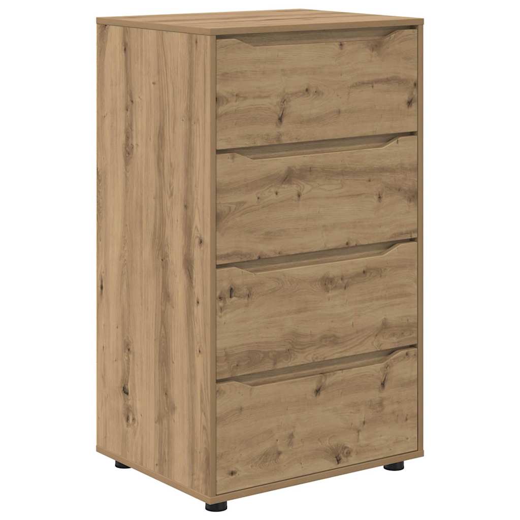 Opslagkasten 2 pcs Artisan Eiken 60 x 48 x 105 cm Bewerkt hout