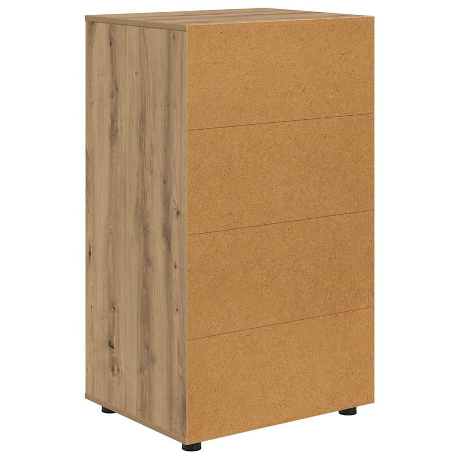 Opslagkasten 2 pcs Artisan Eiken 60 x 48 x 105 cm Bewerkt hout