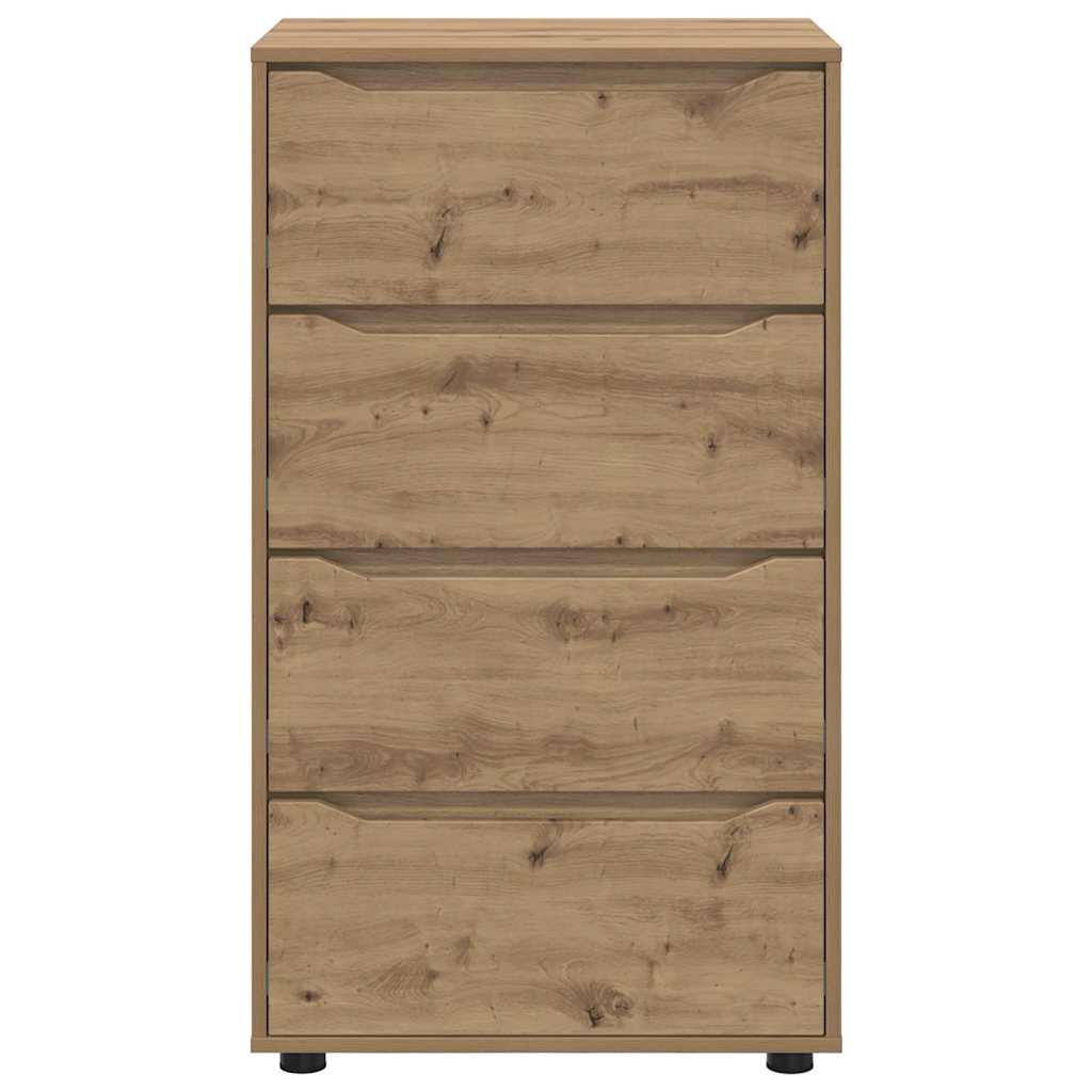 Opslagkasten 2 pcs Artisan Eiken 60 x 48 x 105 cm Bewerkt hout