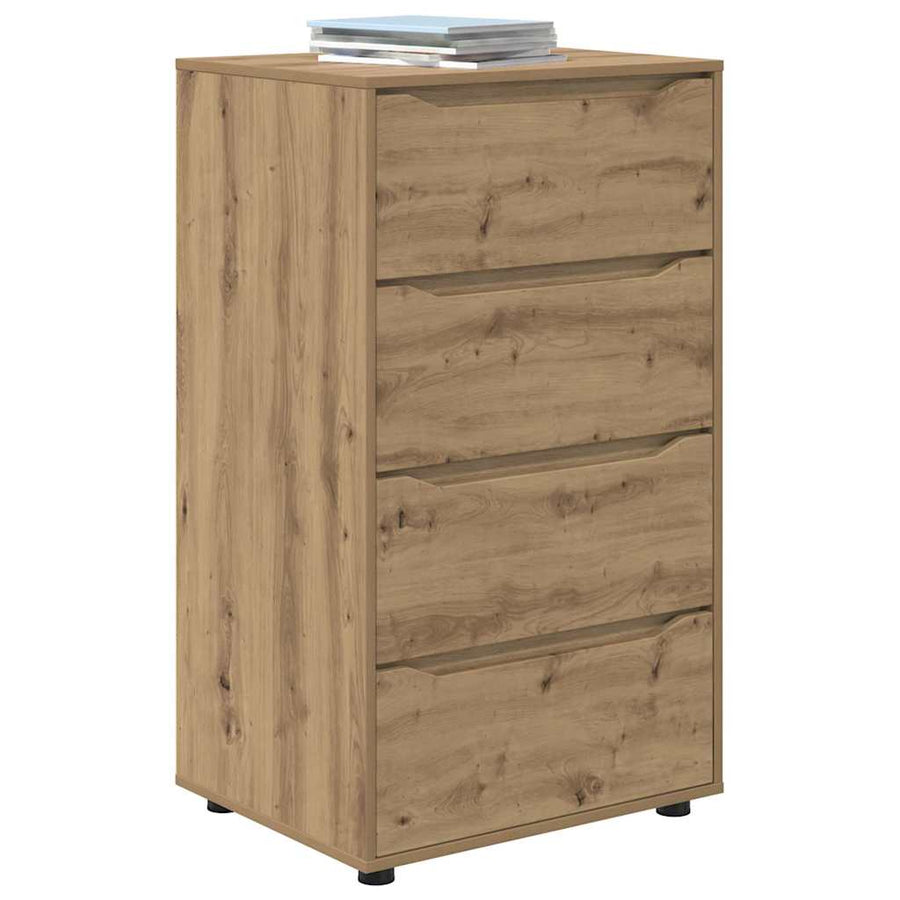 Opslagkasten 2 pcs Artisan Eiken 60 x 48 x 105 cm Bewerkt hout