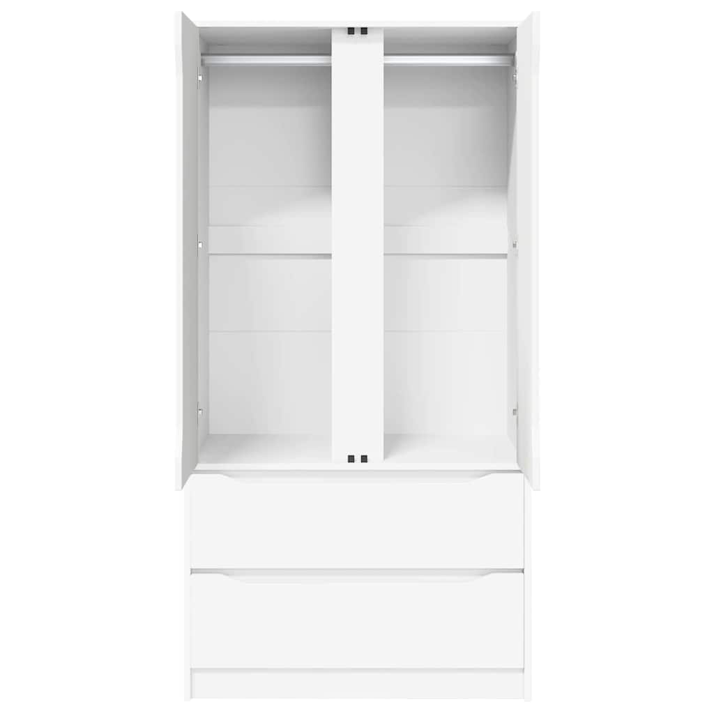 Badkamer Kast met lade Wit 79,5 x 49 x 156 cm Bewerkt hout