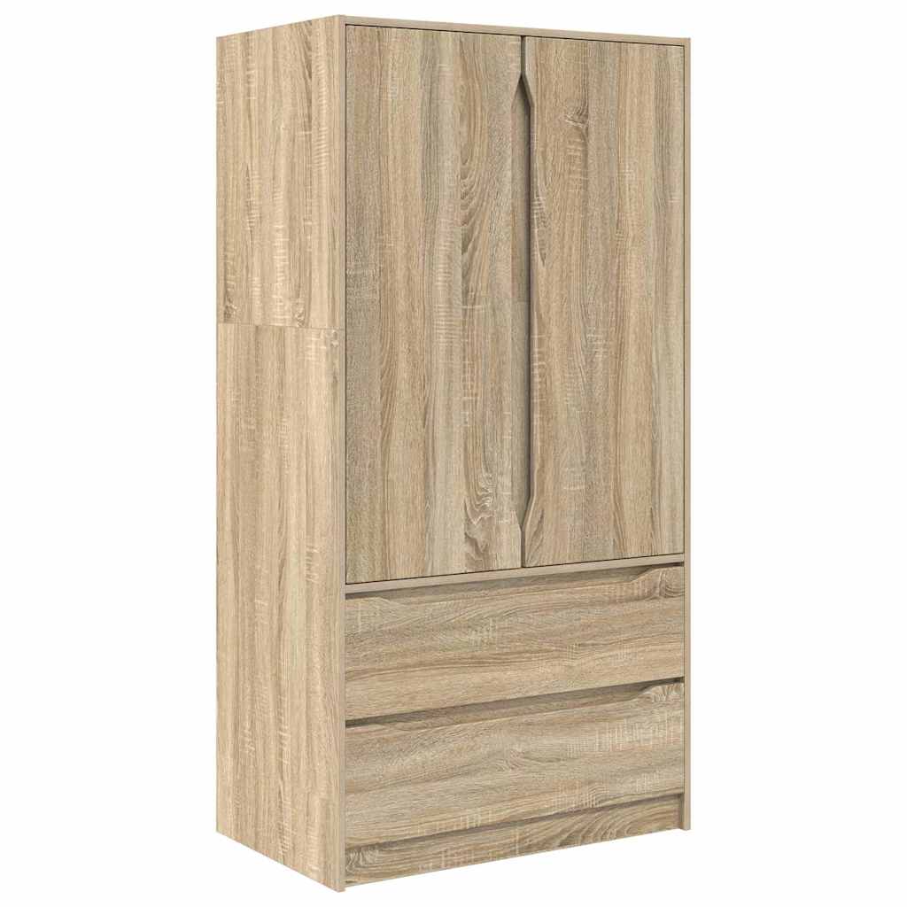 Badkamer Kast Sonoma Eiken 79,5 x 49 x 156 cm Bewerkt hout