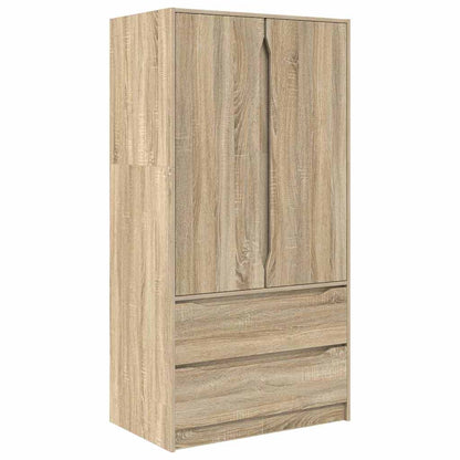 Badkamer Kast Sonoma Eiken 79,5 x 49 x 156 cm Bewerkt hout