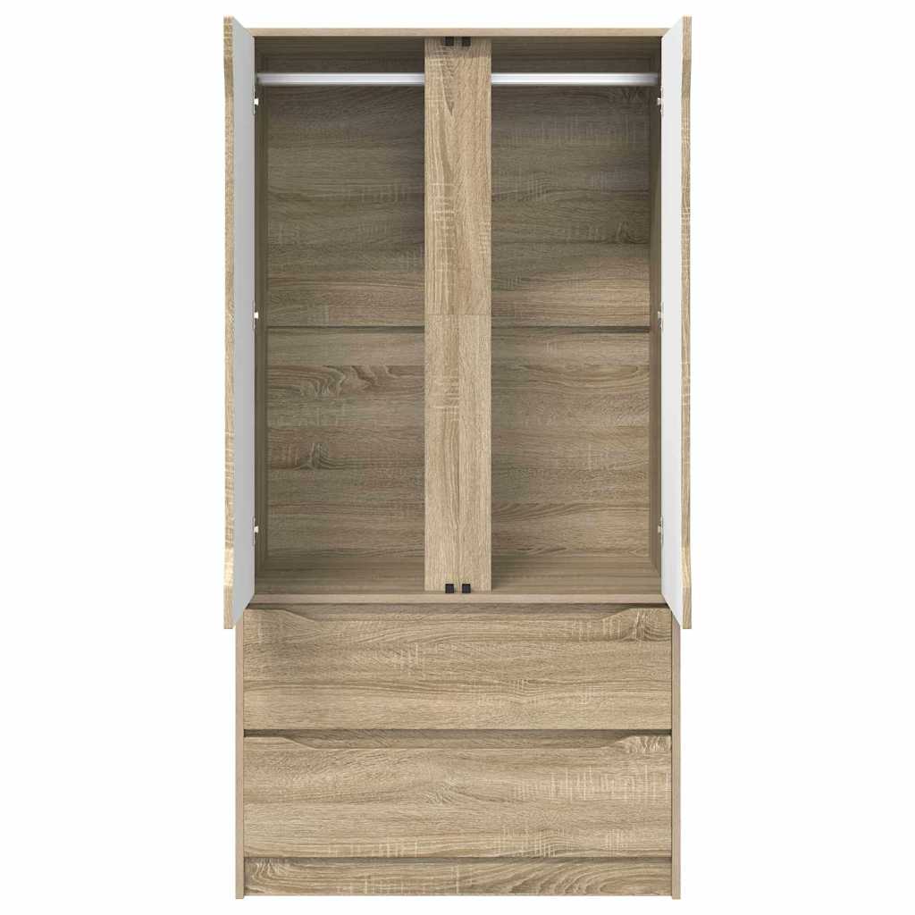 Badkamer Kast Sonoma Eiken 79,5 x 49 x 156 cm Bewerkt hout