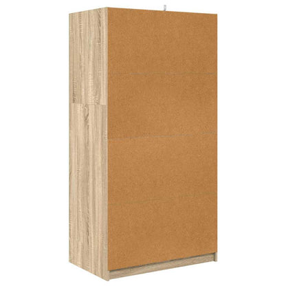 Badkamer Kast Sonoma Eiken 79,5 x 49 x 156 cm Bewerkt hout