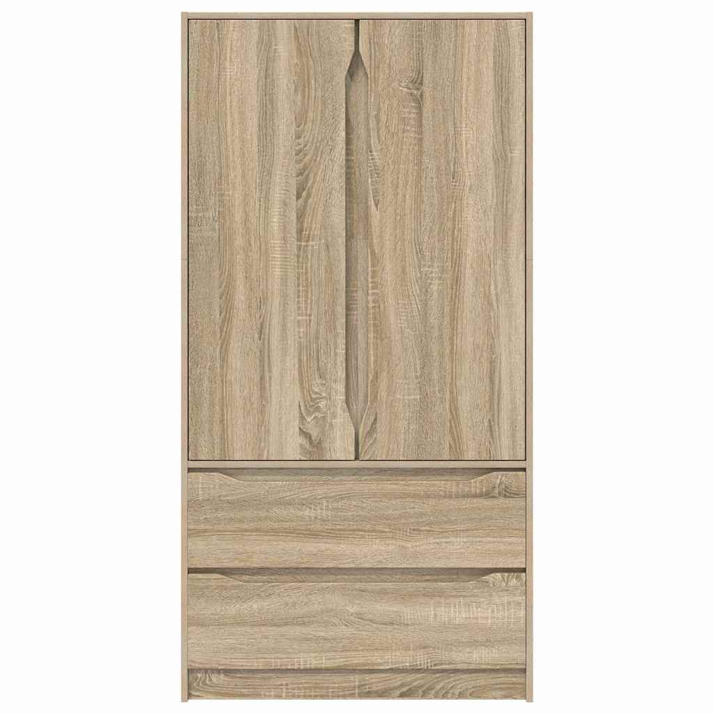 Badkamer Kast Sonoma Eiken 79,5 x 49 x 156 cm Bewerkt hout
