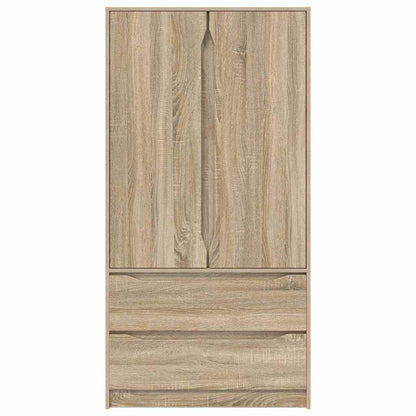 Badkamer Kast Sonoma Eiken 79,5 x 49 x 156 cm Bewerkt hout