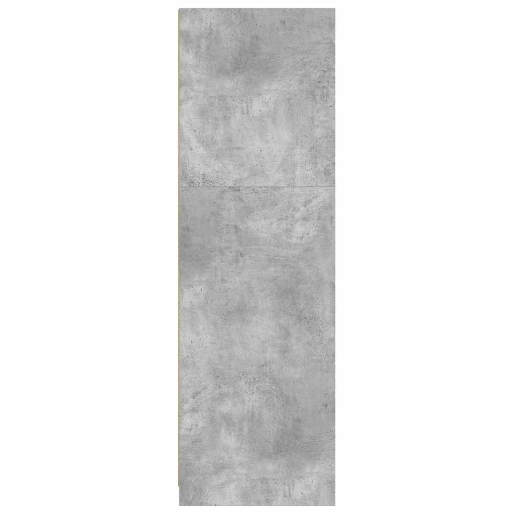 Badkamer Kast Beton Grijs 79,5 x 49 x 156 cm Bewerkt hout