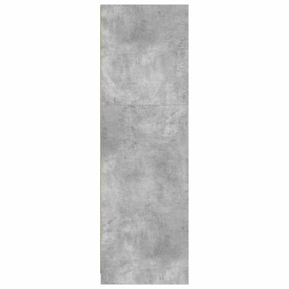 Badkamer Kast Beton Grijs 79,5 x 49 x 156 cm Bewerkt hout