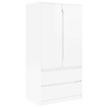 Badkamer Kast Hoogglans wit 79,5 x 49 x 156 cm Bewerkt hout