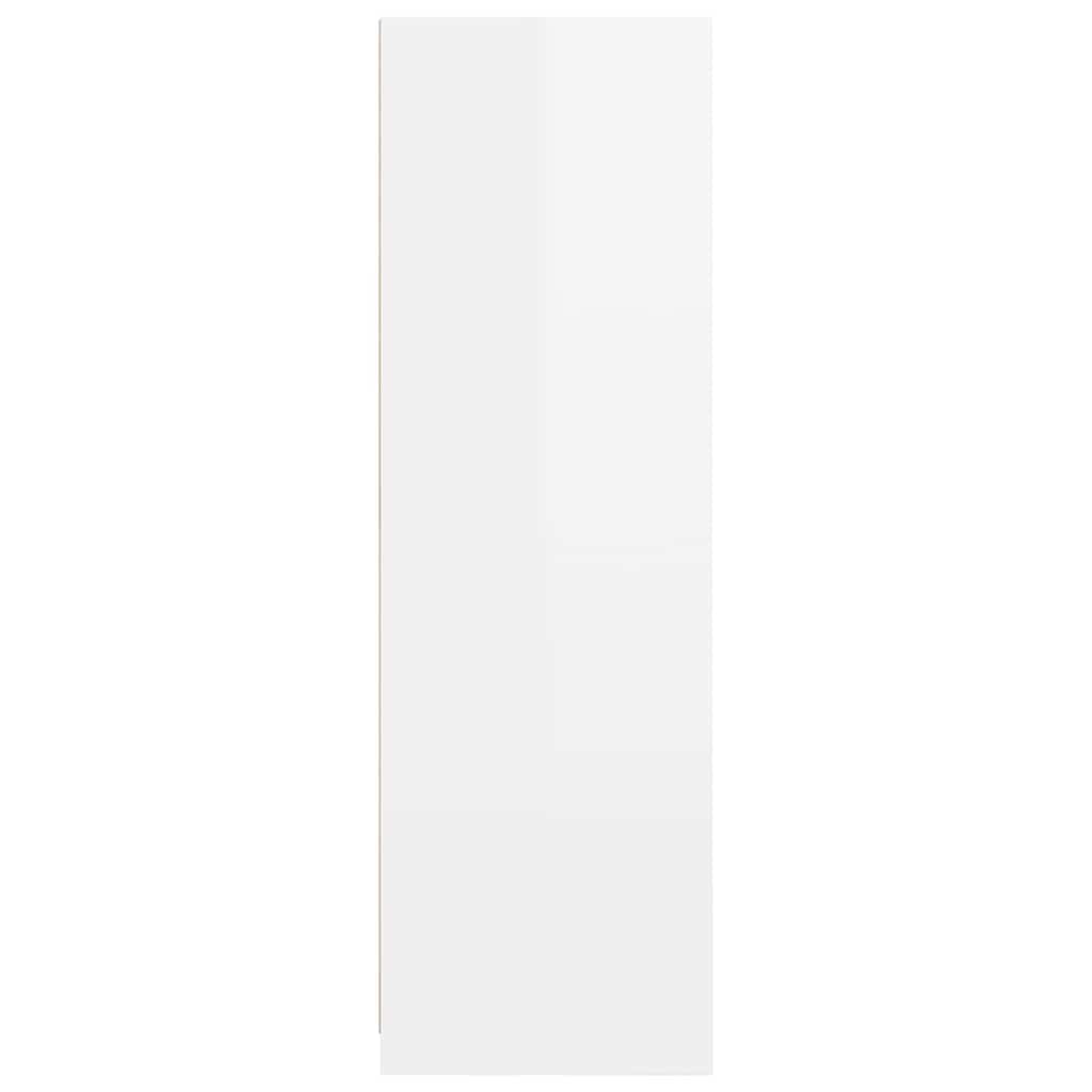 Badkamer Kast Hoogglans wit 79,5 x 49 x 156 cm Bewerkt hout