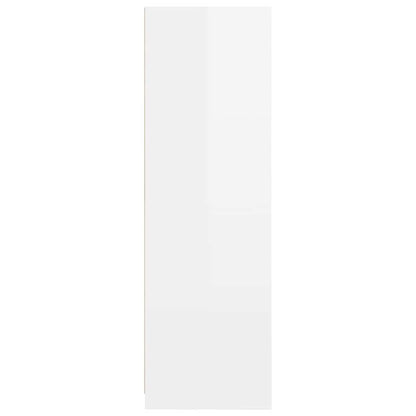 Badkamer Kast Hoogglans wit 79,5 x 49 x 156 cm Bewerkt hout