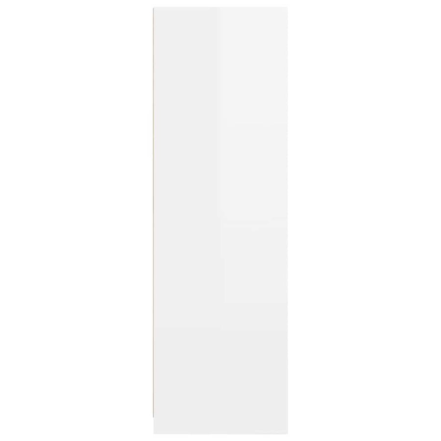 Badkamer Kast Hoogglans wit 79,5 x 49 x 156 cm Bewerkt hout