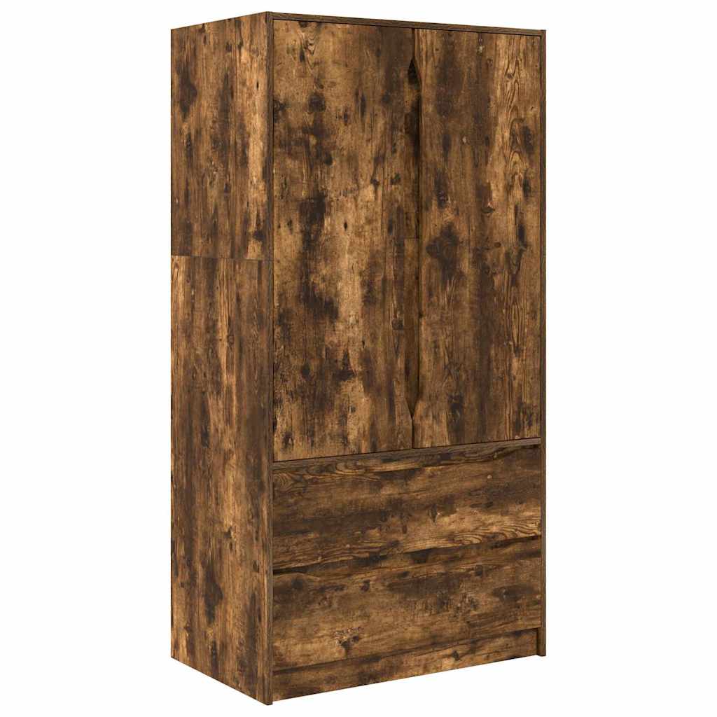 Badkamer Kast Gerookt eiken 79,5 x 49 x 156 cm Bewerkt hout