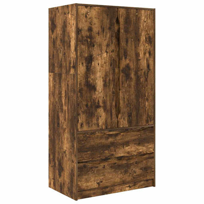 Badkamer Kast Gerookt eiken 79,5 x 49 x 156 cm Bewerkt hout