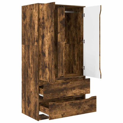 Badkamer Kast Gerookt eiken 79,5 x 49 x 156 cm Bewerkt hout